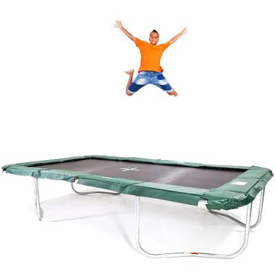 China 10x17ft In Ground Rectangle Trampoline , High Bounce Mat Trampoline 10x17ft for sale