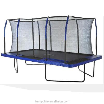 China With Protective Net 9x15ft Rectangular Trampoline With Fiber Flex Enclosure Feature for sale