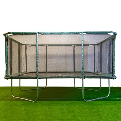 China PE 14x16ft High Bounce Spring Rectangle Trampoline With Outdoor Enclosure for sale