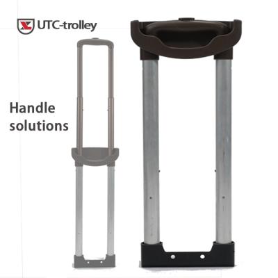 China China Manufacture Design Adjustable Portable Push Pull Trolley External Folding Telescopic Handle for sale