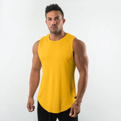 China Wholesale QUICK DRY Men Sports Beach Top Breathable Sleeveless Round Neck Solid Color Tops Full Body Fitness Running Muscle For Man Clothing for sale