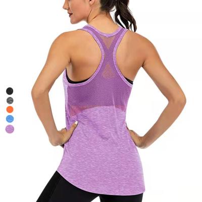 China QUICK DRY Factory Outlet Women Jogging Vest Stretch Sport Wear Fitness Yoga Exrcise Active Tank Top for sale