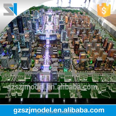 China Led Miniature City Models With Villa Model , Residential Building Model In China for sale