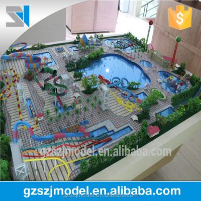 China Led Lighting Water Park Architectural Scale Model , Entertainment Facility 3d Model Scale Making for sale