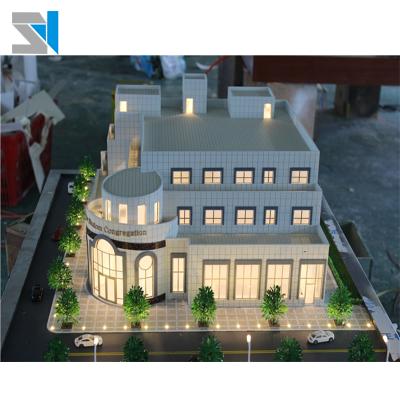 China Hot Item 1:100 Scale Led Miniature Architecture Models , Real Estate USA for sale