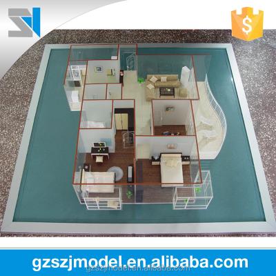 China Construction Building Layout Perfect Lighting Scale Model Making Unity 3d Home Interior Model Maker for sale