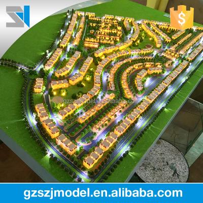 China Villa Scale Perfect Lighting Site Planning Model, Architectural Model Making Factory in China for sale