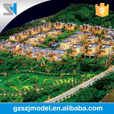 China Miniature architecture of perfect lighting town planning and urban development 3d model for sale