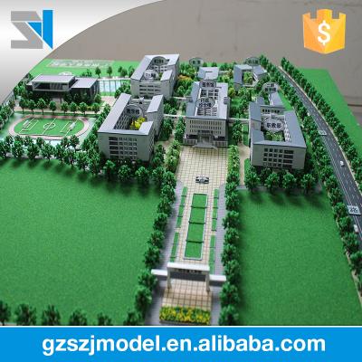 China 1:200 Miniature Beautiful School Perfect Lighting Model Building Miniature Architectural Supplies for sale