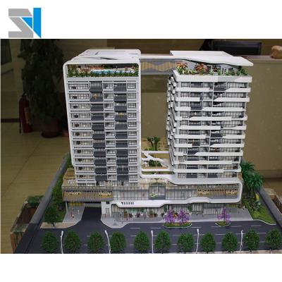 China Perfect lighting acrylic 3d scale model with ho of scale trees for sale