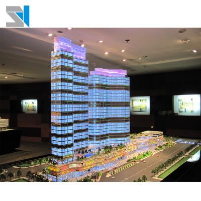 China Perfect Lighting Building Model to Other Construction and Real Estate with Mini Figures for sale