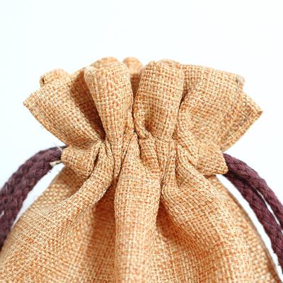 China Reusable can be recycled high quality jute rice sack drawstring jute sack vacuum-bags for sale