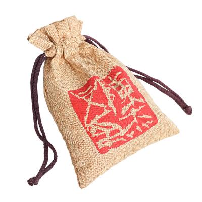 China Environmental friendly and durable reusable grain jute sack burlap sack wholesale small jute sacks for sale