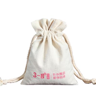 China Wholesale Reusable Cotton White Hemp Storage Bags Custom Drawstring Cotton Waist Dust Cover Cotton Bags For Handbags for sale