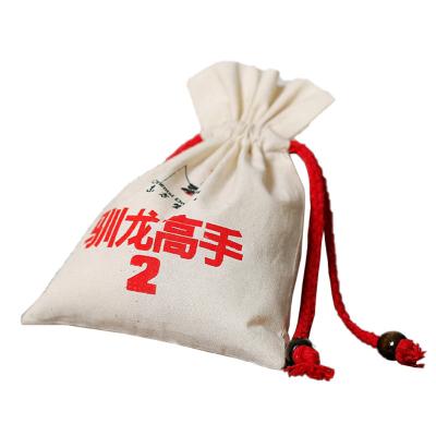 China Factory Customization Reusable Custom Bags Cotton Drawstring Bag Small Cotton Canvas Drawstring Bags for sale