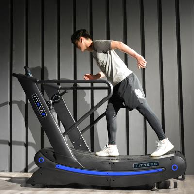 China Running New Fitness Machine Commercial Gym Equipment Good Price Self Generating Curve Treadmill for sale