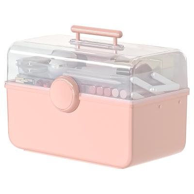 China New Design Eco-friendly Durable Dustproof Portable Easy Cosmetic Organizer Basket Laundry Kit Cabinet Medical Storage Box for sale