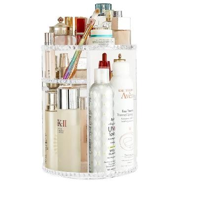 China Eco - Friendly Clear Transparent Rolling Make Up Organizer For Cosmetics for sale