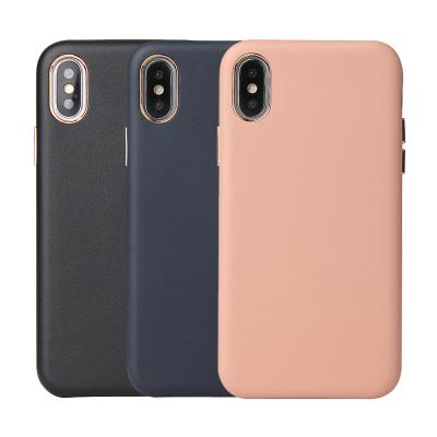 China Fashion simple new products in stock for Iphone X case leather cover, leather case for Iphone X phone leather case for sale