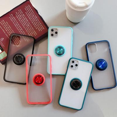 China Fashion TPU PC Metal Rings Single Lens And Four Side Protection Anti Scratch-Resistant Scratch-Resistant For IPhone Series for sale