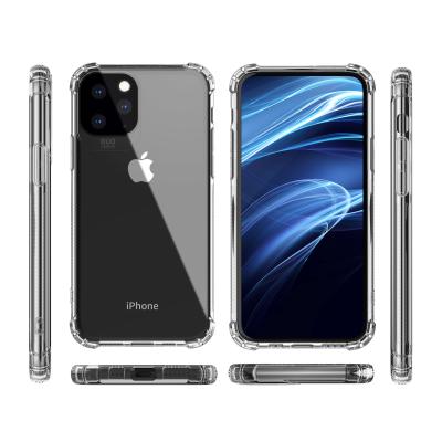 China 1.5MM Rugged Shockproof Cell Phone Cases For iPhone XI Clear TPU Transparent tpu Case For iPhone Clear Phone Case for sale