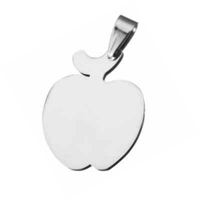 China Simple stainless steel fashion design hotsale stainless steel apple shape pendant for sale