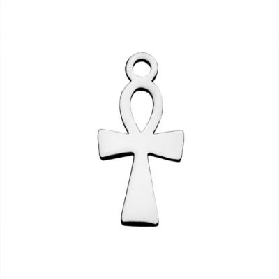 China Stainless Steel Jewelry Making Cheap Wholesale Custom Stainless Steel Ankh Charms for sale