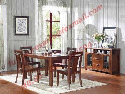 China High Quality Solid Wooden Furniture Dining Table with Chair for sale