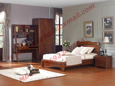 China Classic Design Solid Wood Material for Single Bedroom Furniture Set for sale