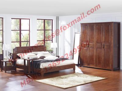 China Modern Chinese Style Design Solid Wood Bedroom Furniture Sets for sale