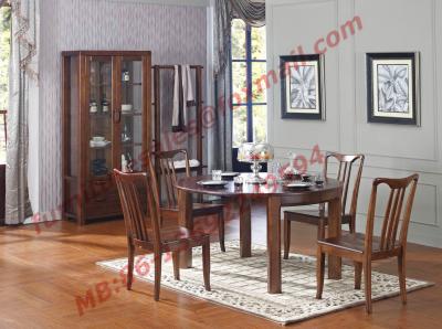 China Can Folding and Opening Dining table in Solid Wooden Dining Room Set for sale