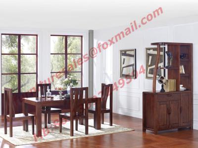 China Rectangular Table made by Solid Wooden in Dining Room Set for sale