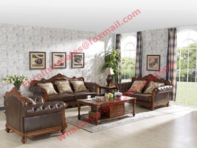 China 1+2+3 Italy Leather Upholstery Sofa Set with Wooden Tv Stand and Storage Cabinet for sale