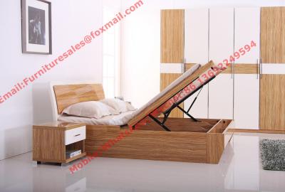 China Modern furniture by storage bed with Hydraulic rod for sale