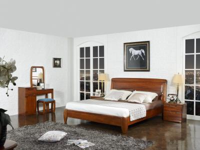 China New design Nanmu Solid wood Bedroom furniture set By ISO9001 and FSC china good factory to sell high end quality for sale