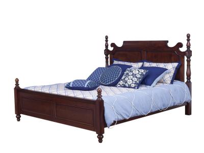 China Rubber Wood made bedroom furniture in Special design Modern Headboard with wood  slat shipping from Shenzhen to Africa for sale