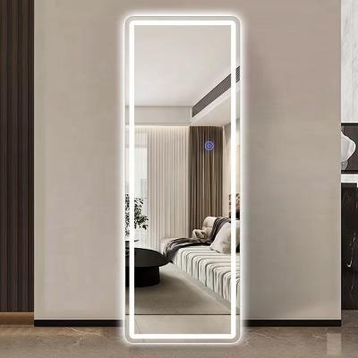 China Modern Factory direct smart touch screen led medicine cabinet mirror dressing full length floor standing mirrorrror for sale