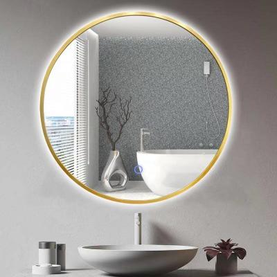 China Modern Custom Waterproof Led Makeup  Mirror Float Glass Mirror Bathroom Touch Screen  Led Bath Smart Mirror For Bathroom for sale