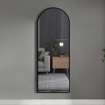 China Modern Antique Silver Designer full length mirror large standing mirror wall full body decorative dressing mirror for mall for sale