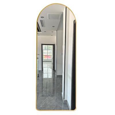 China Modern Factory direct floor full long stand dressing mirror stand aluminum alloy mirror arch customized sizewall mirror for sale