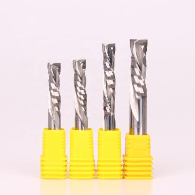 China CNC Process Tungsen Carbide Wood Milling Cutter Cut And Down End Mills for sale