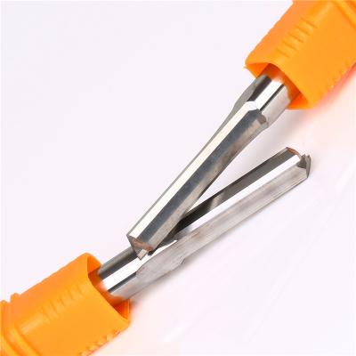 China CNC Milling Machining 4mm Two Straight Flute End Mill Cutter Woodworking Milling Cutter for sale