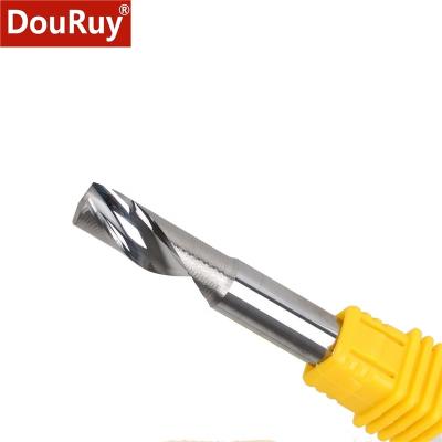 China Designed for Aluminum 1 Copper Aluminum Acrylic Fraser Brass Milling Cutter MDF Fresa High Speed ​​Cutting Flute Spiral Router Bit CNC End Mill for sale