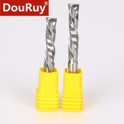 China CNC Engraving Machine Carbide Types Milling Cutter And Down Cut End Mills For Wood for sale