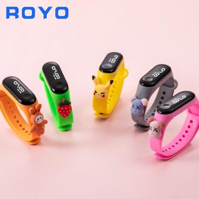 China Royo LCD Display Day/Date Cute Touch Control Waterproof Lady Wrist Watch Digital Doll Watch Sports For Kids for sale