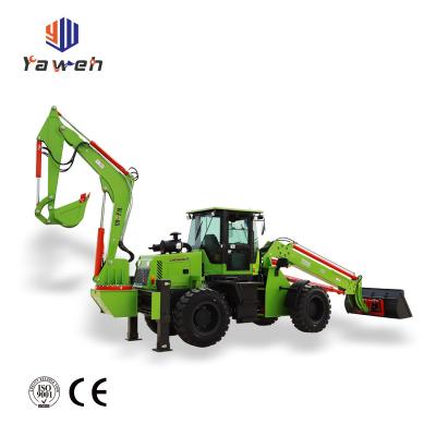 China Hotels Yaweh 2.5 ton 3 ton backhoe loader 4 wheel drive backhoe loader digger for sale for sale