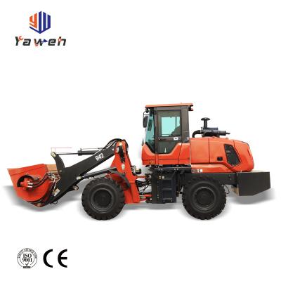 China Hotels YAWEH 0.8 Ton 800kg Compact Wheel Loader Mini Wheel Loader 0.8t Front End Loader For Earth Moving for sale