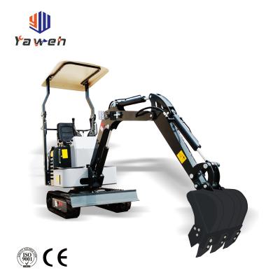 China Hotels Yaweh Mini Excavator 1 Ton Price Mini Excavator For Sale Ditch Crawler Excavator Price Mini Digger for sale