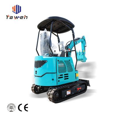 China Wholesale hotels mini digger china ce/epa mini compact excavators 1 ton price with closed cab for sale for sale