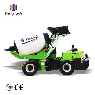 China Hotels Yaweh Automobile Concrete Mixers Self Loading Concrete Mixer Machine Price for sale